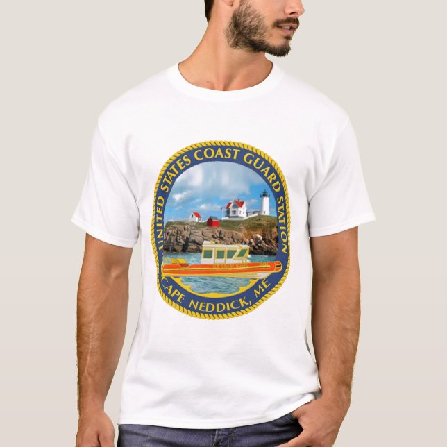 T-shirt Cap Neddick de station d'USCG (Devant)