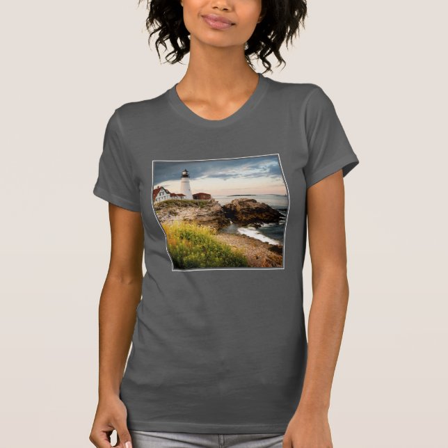 T-shirt Cap principal Elizabeth, je du phare | de Portland (Devant)