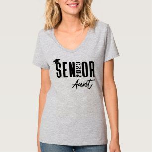 T-shirt Cap Tassel Classe de la tante senior 2023 
