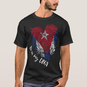 T-shirt Cap Vert C'Est Dans Mon ADN Le drapeau Des Racines