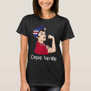 T-shirt Cap-Vert Forte Racines Cap-Verdiennes Femme Écarf 