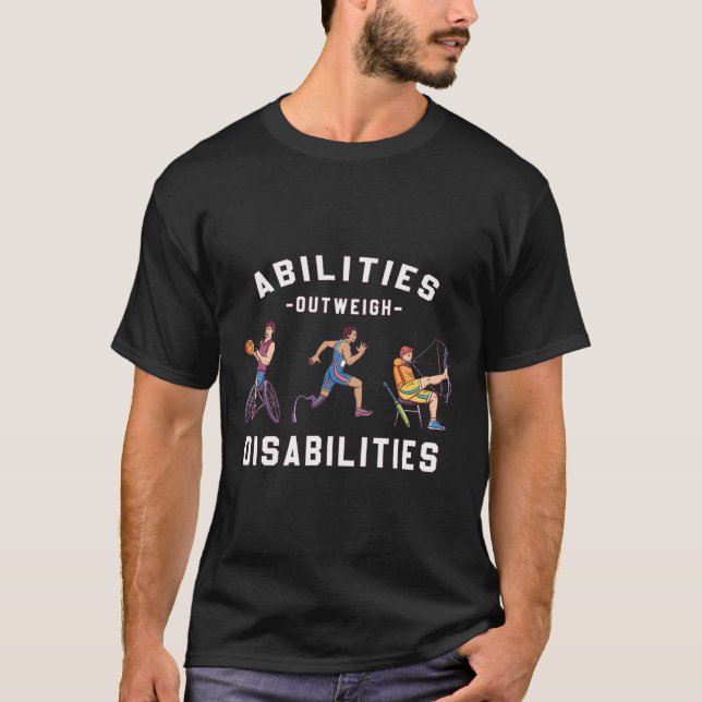T-shirt Capacités supérieures aux déficiences Courir un ma (Devant)