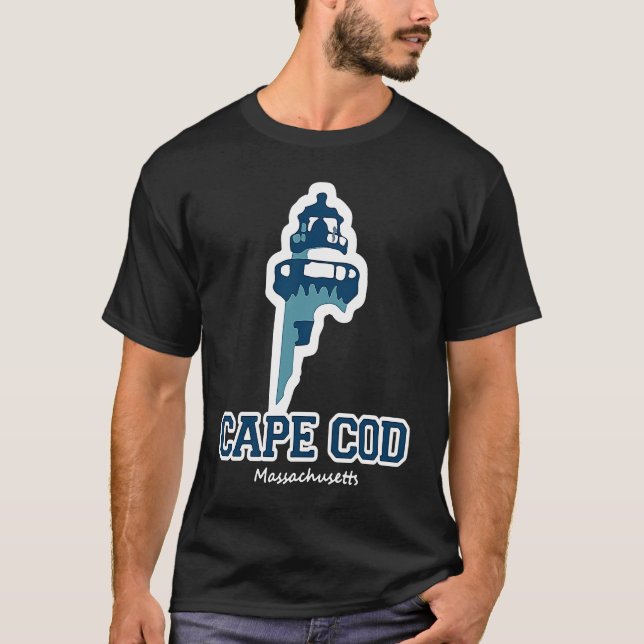 T-shirt Cape Cod Lighthouse Massachusetts College Varsity (Devant)