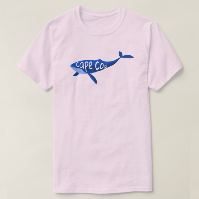 T-shirt Cape Cod Massachusetts Baleine (Design devant)