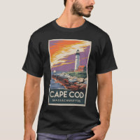 Cape Cod Massachusetts Illustration Art de Voyage