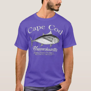 T-shirt Cape Cod Massachusetts Pêche una Poisson