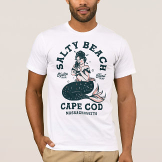 T-shirt Cape Cod Mermaid Shirt Hommes Dive Bar Cadeau