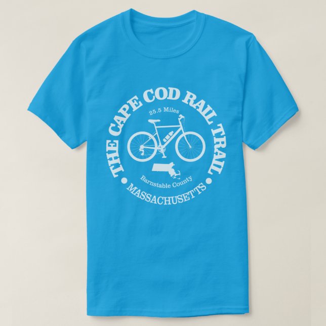 T-shirt Cape Cod Rail Trail (cycling) (Design devant)