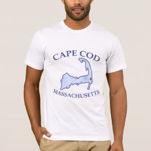 T-shirt Cape Cod Silhouette Preppy Blue Striped