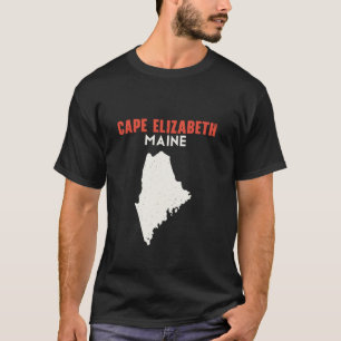 T-shirt Cape Elizabeth Maine USA State America Travel Main
