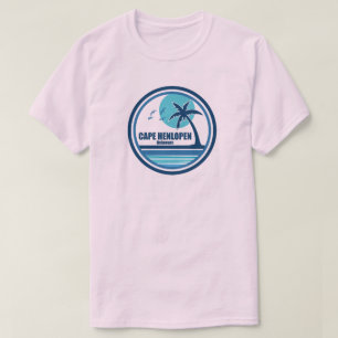 T-shirt Cape Henlopen Delaware Palm Tree Birds