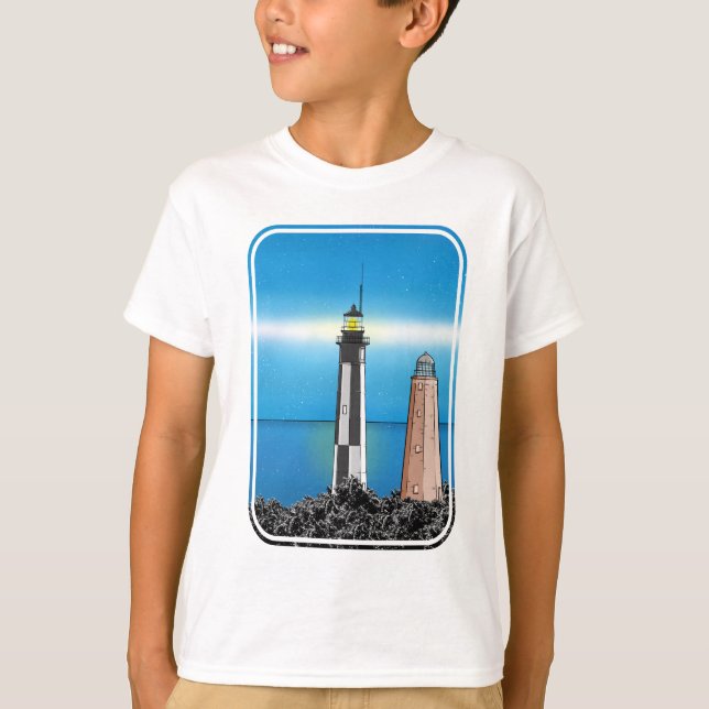 T-shirt Cape Henry Lighthouse Virginia Chesapeake Bay (Devant)