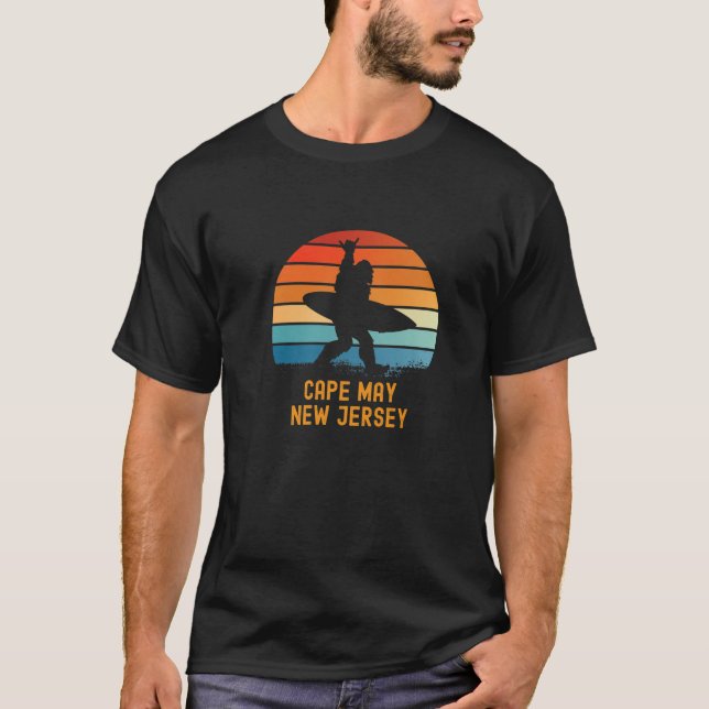 T-shirt Cape May - New Jersey Sasquatch Souvenir (Devant)