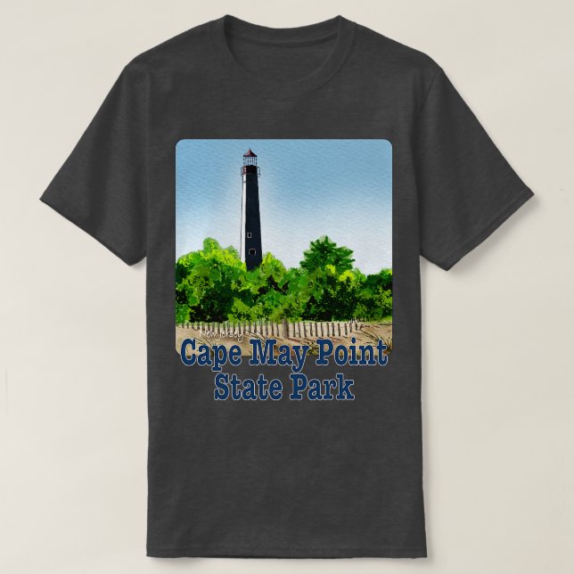 T-shirt Cape May Point State Park New Jersey (Design devant)