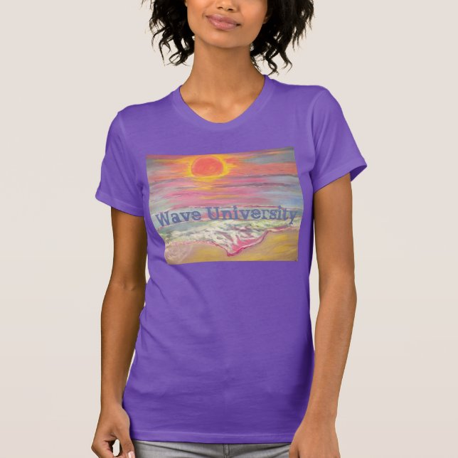 T-shirt Cape San Blas Sunset Beach Waves (Devant)