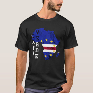 T-shirt Cape Verde Map Cape Verdian Roots Archipelago Isla