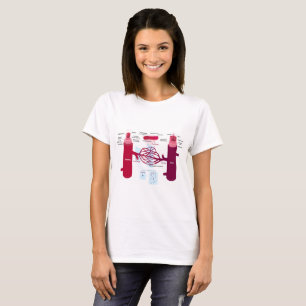 T-shirt Capillaires des vaisseaux sanguins Diagramme Artèr