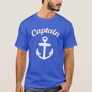 T-shirt Capitaine Anchor Funny Men's