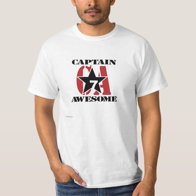 T-shirt Capitaine Awesome - propagande (Devant)