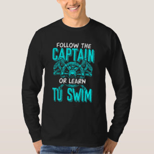 T-shirt Capitaine Bateau Propriétaire Bateau à moteur Voil
