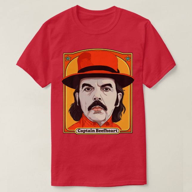 T-shirt Capitaine Beefheart Retro Illustration originale d (Design devant)