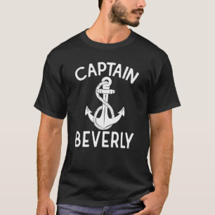 T-shirt Capitaine Beverly Yacht Bateau Bateau Ancre de nav