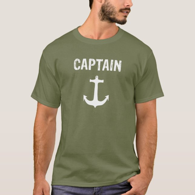 T-shirt Capitaine, capitaine de navire (Devant)