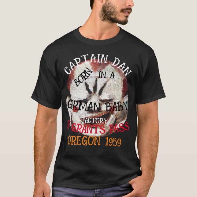T-shirt Capitaine Dan né Allemand Baby Factory Grants Pass (Devant)
