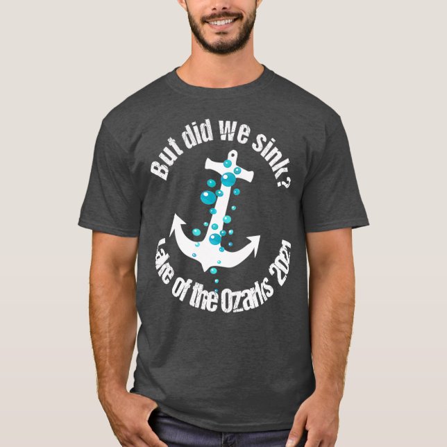 T-shirt Capitaine de bateau mais avons-nous coulé le lac d (Devant)