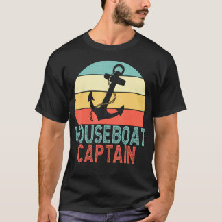 T-shirt Capitaine de bateau-maison drôle bateau-maison bat
