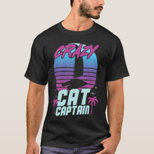 T-shirt Capitaine de catamaran fou marin à voile  3