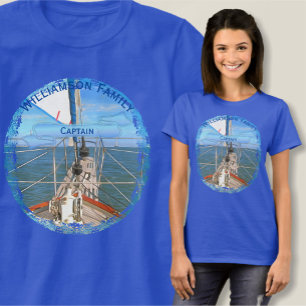 T-shirt Capitaine de la famille 0869