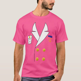 T-shirt Capitaine de navire Marin Facile Cosplay Halloween