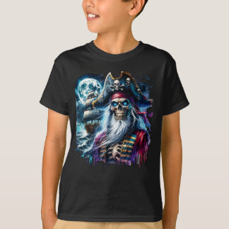 T-shirt Capitaine de Skeleton Pirate