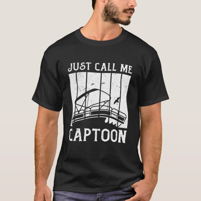 T-shirt Capitaine de Triton Pontoon Capitaine juste appele (Devant)
