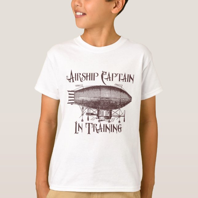T-shirt Capitaine de vaisseau en formation, Steampunk pour (Devant)