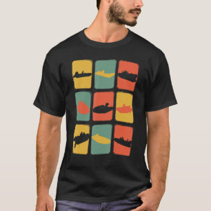 T-shirt Capitaine Dinghy bateau rétro vintage propriétaire