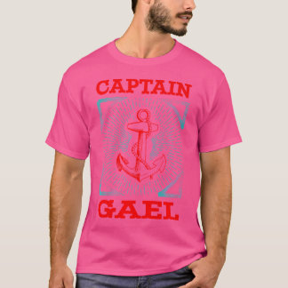 T-shirt Capitaine Gael Nom Personnalisé Marin Voyage en Ba
