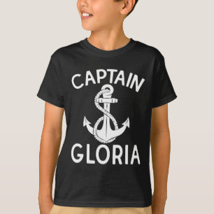 T-shirt Capitaine Gloria Yacht Bateau Bateau Ancre bateau