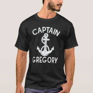 T-shirt Capitaine Gregory Ancre Bateau Navire Yacht Bateau