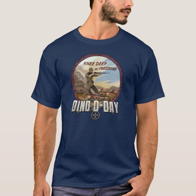 T-shirt Capitaine Hardgrave Shirt du le jour J de Dino (Devant)