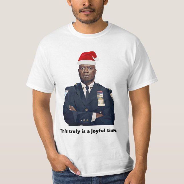 T-shirt Capitaine Holt Noël Ce n'est vraiment qu'un moment (Devant)