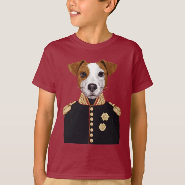 T-shirt Capitaine Jack Russell (Devant)
