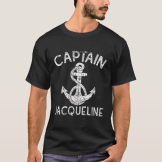 T-shirt Capitaine Jacqueline Bateau Ancre bateau Yacht