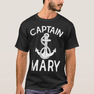 T-shirt Capitaine Mary Bateau Bateau Bateau Ancre bateau
