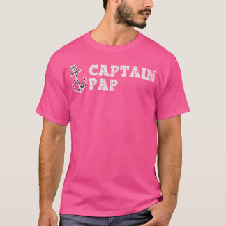 T-shirt Capitaine Pap Voile Bateau Ancre Drôle