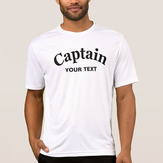 T-SHIRT CAPITAINE - PERSONNALISABLE (Devant)