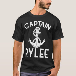 T-shirt Capitaine Rylee Ancre Bateau Navigation Yacht Navi