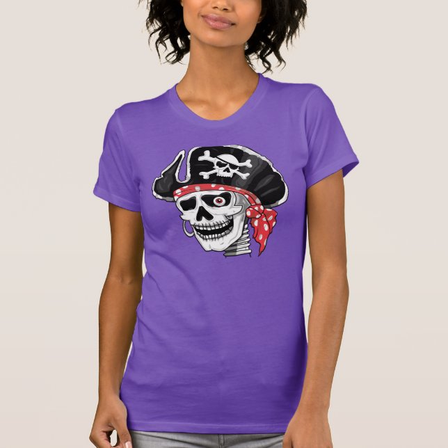 T-shirt Capitaine Skull Pirate (Devant)