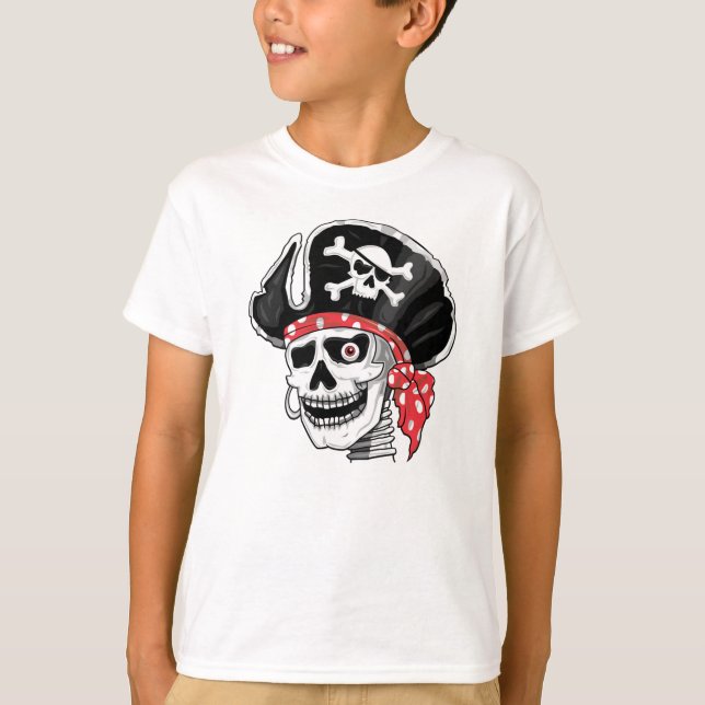 T-shirt Capitaine Skull Pirate (Devant)